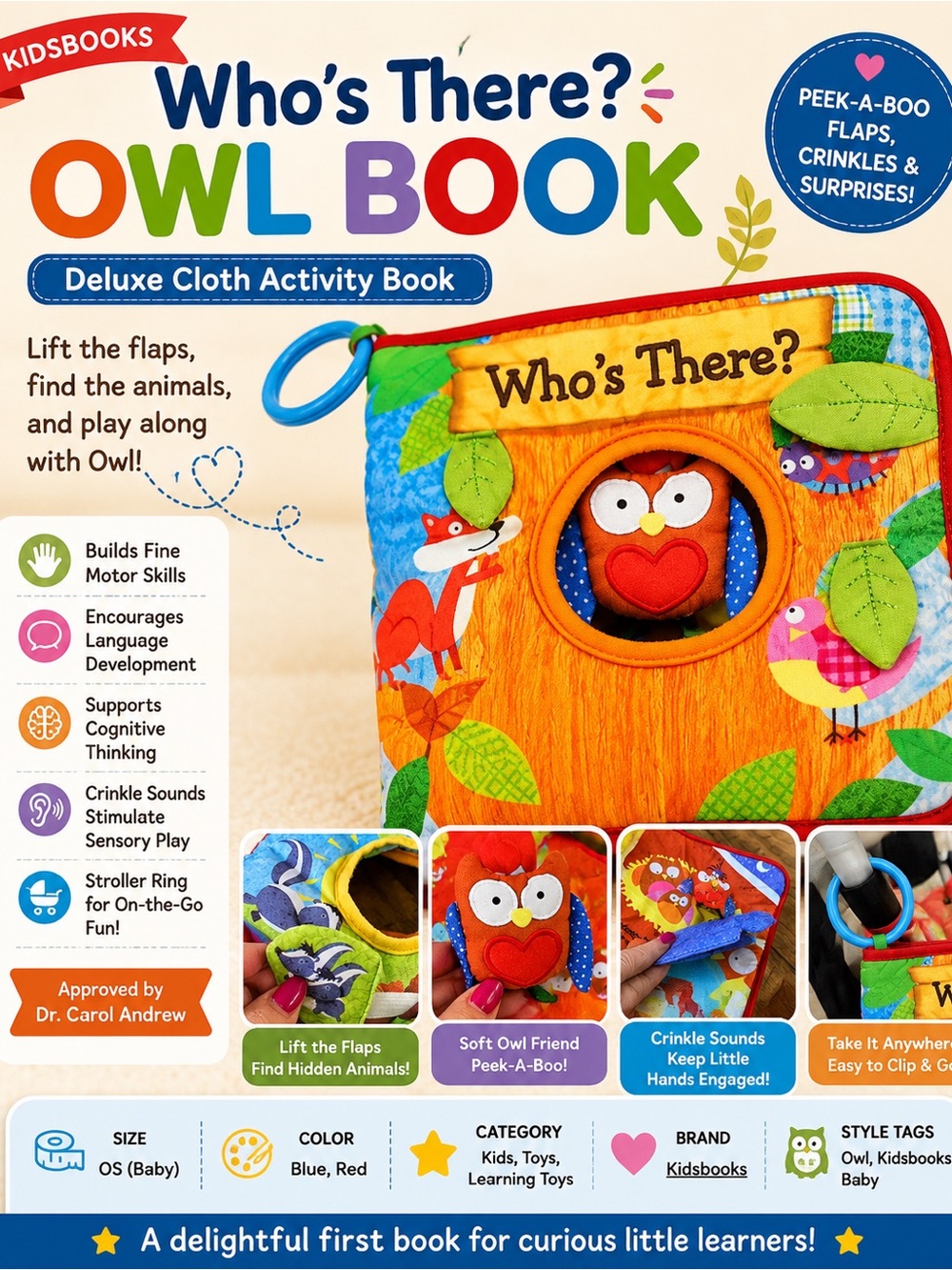 Kidsbooks Who’s there? Owl Book